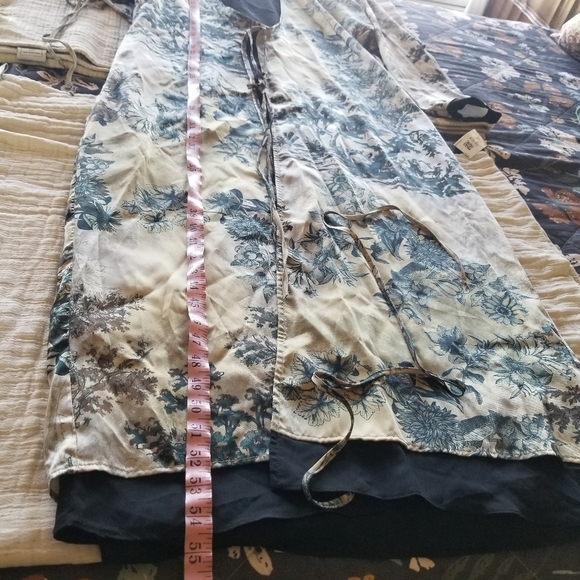 Zara | Printed Wrap Kimono Robe - Picture 9 of 9